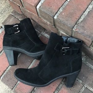 Black SUEDE  Ankles.     Size 9.5